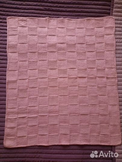 Плед детский вязаный ручная работа