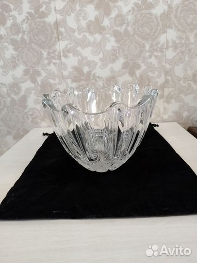 Большая хрустальная ваза / салатница / ладья СССР