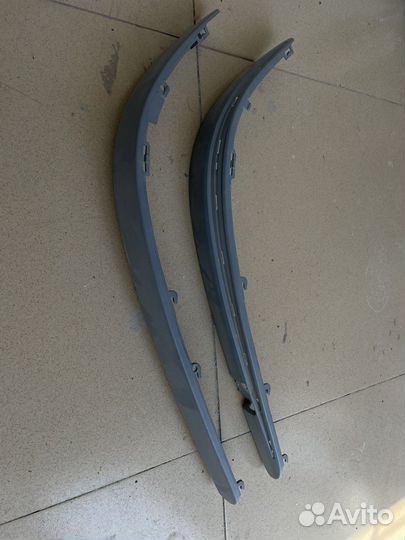 Молдинги для Mercedes w211 бампер