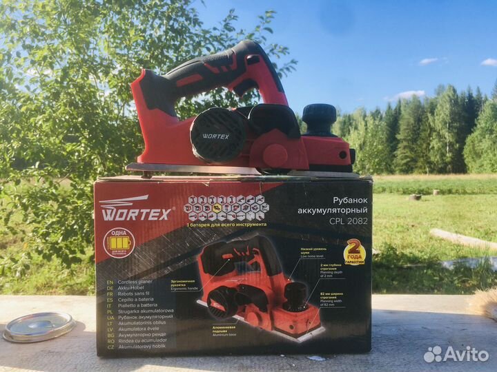 Аккумуляторный рубанок wortex