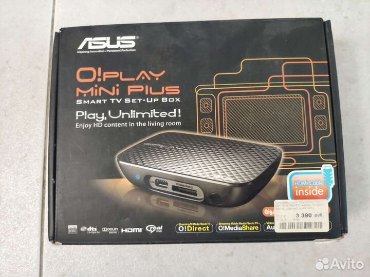 Медиаплеер asus qplay mini plus wifi