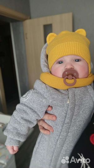 Шапочка 40-44 и снуд на осень