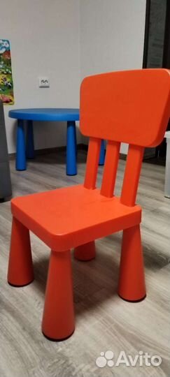 Детский стол и стул IKEA маммут