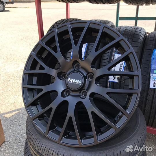 Литые диски R16 5/108 proma GT черный мат