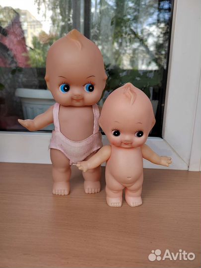 Лот редких Кьюпи, 20 см и 14 см. Германия и Корея