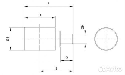 Поддерживающий каток на Hitachi EX55UR.3