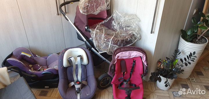 Коляска Maxi Cosi Mura 3 в 1 + Авто Кресло Perl