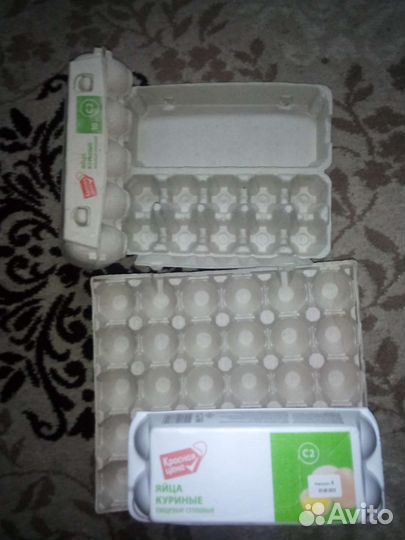 Ячейки для яиц в идеальном состоянии