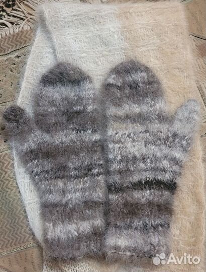 Варежки из собачьей шерсти