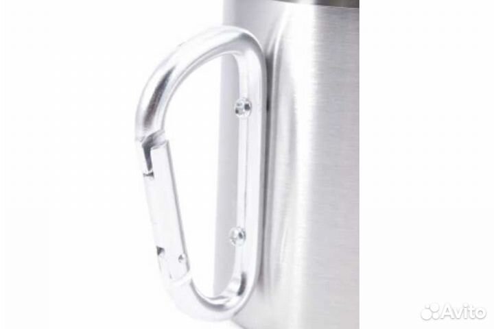 Кружка изотермическая с ручкой-карабином 450 мл