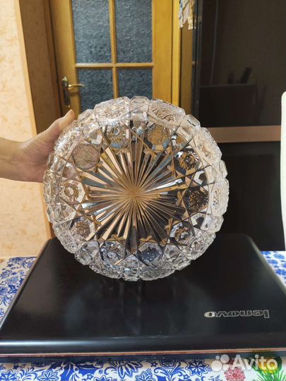 Ваза для фруктов хрусталь СССР