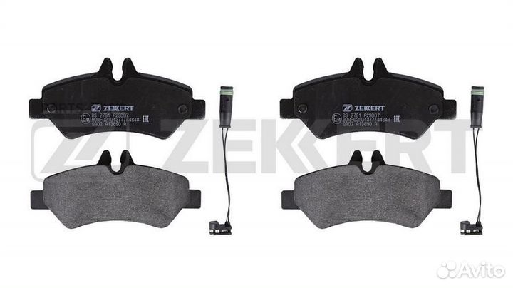Zekkert BS-2791 Колодки торм. диск. задн. MB Sprinter 3-t (906) 06- Sprinter 3 5-t (906) 06- Sprinte