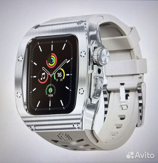 Чехол металлический с ремешком Apple watch 44-45mm