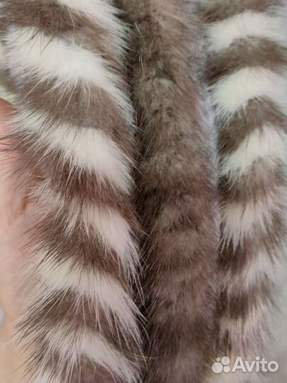 Норковая повязка (шапка) на голову