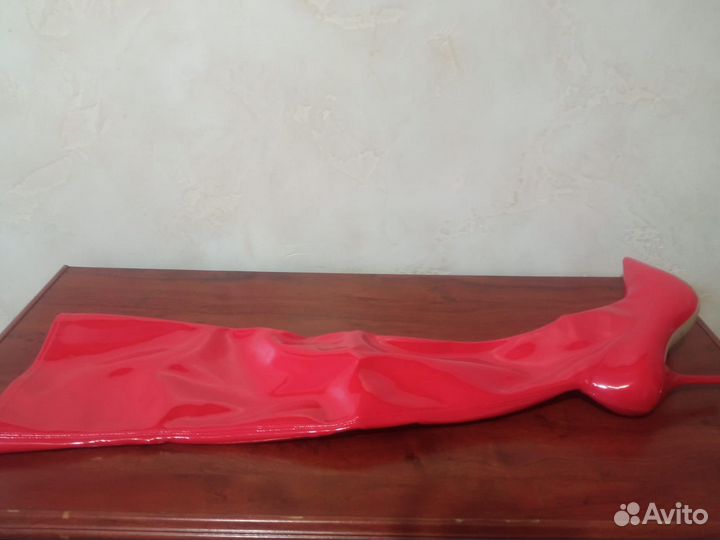 Сапоги женские лаковые