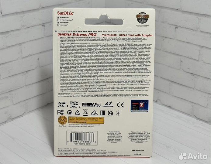 Sandisk Extreme Pro 64Gb Карта памяти MicroSD