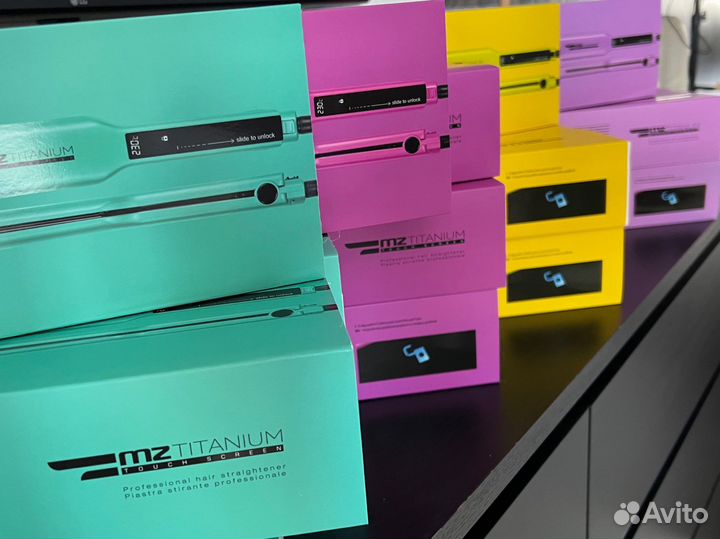 Профессиональный утюжок кератин mz titanium