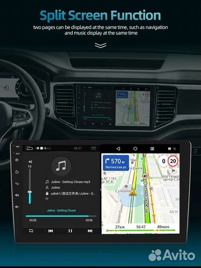 Магнитола 2 din android 9 дюймов 2/32