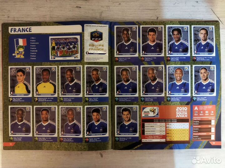 Альбом с наклейками Panini FIFA South Africa 2010