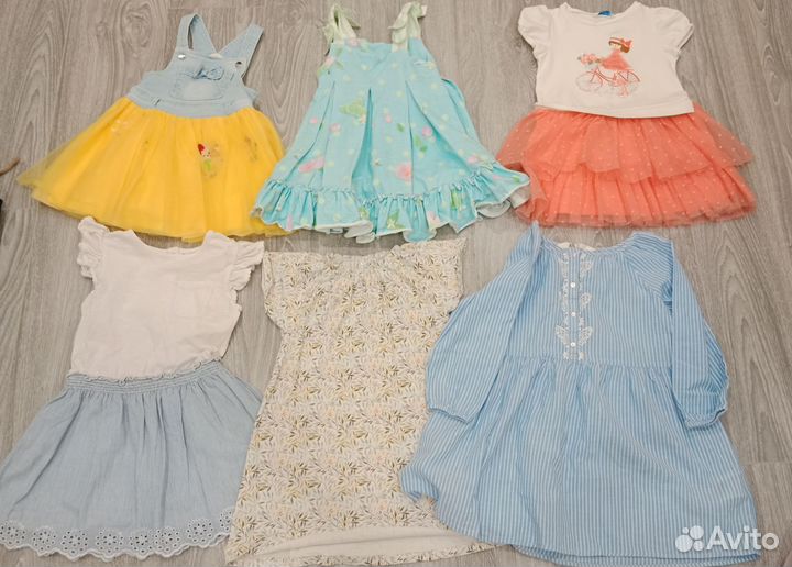 Огромный пакет одежды на девочку 98-104