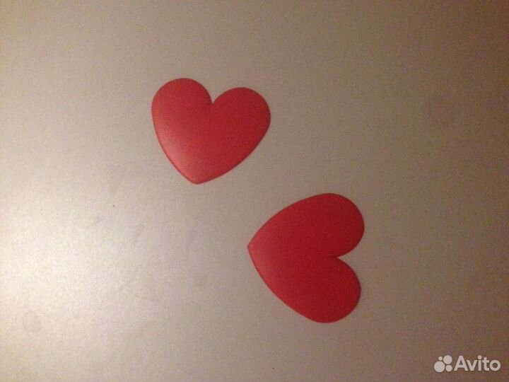 Сувенир самоклейки сердечки. Подарок на годовщину