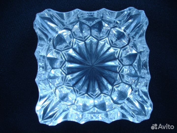 Пепельница, стекло, 11х11 см, СССР