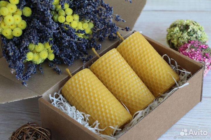 Свечи из медовой вощины