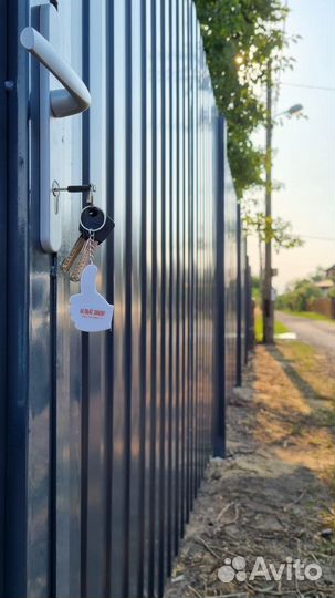 Забор из профнастила с установкой