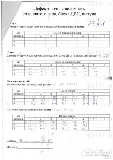 Коленвал MAN 51021010634