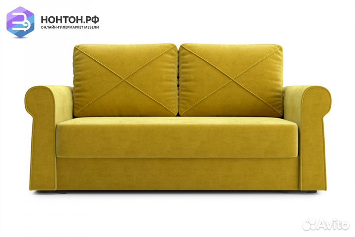 Диван еврокнижка Лира горчичный