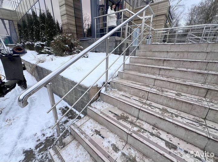 Перила в дом из нержавеющей стали