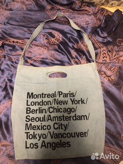 Сумка -шопер, джинсовый