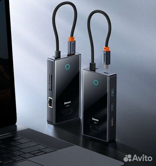 USB хаб 8-in-1 Baseus 8-Port Type-C Hub 4K/60Hz