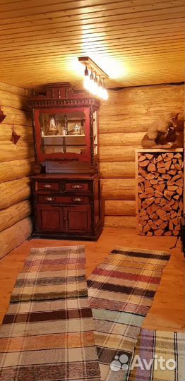 Русская баня на дровах с купелями и мангалом