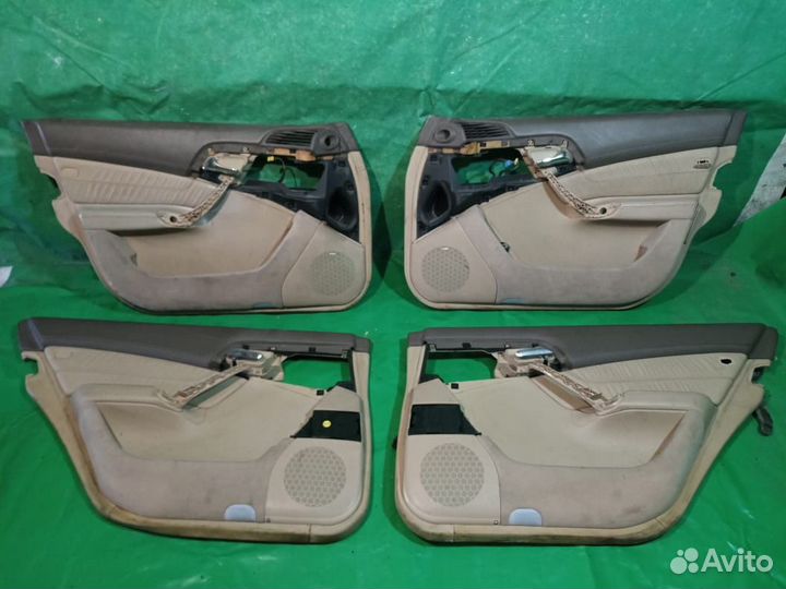 Дверные карты беж Mercedes S 600 W220