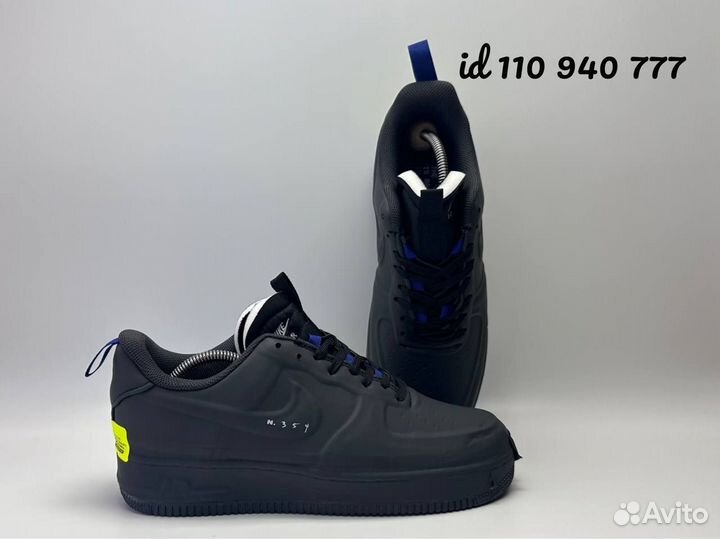 Nike Air Force 1 experimental black мужские 45