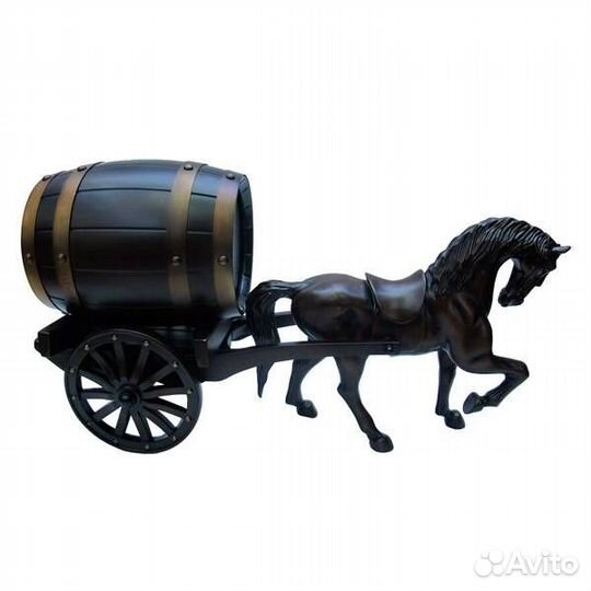 Конь Лошадка бочонок для вина коньяка подарочный