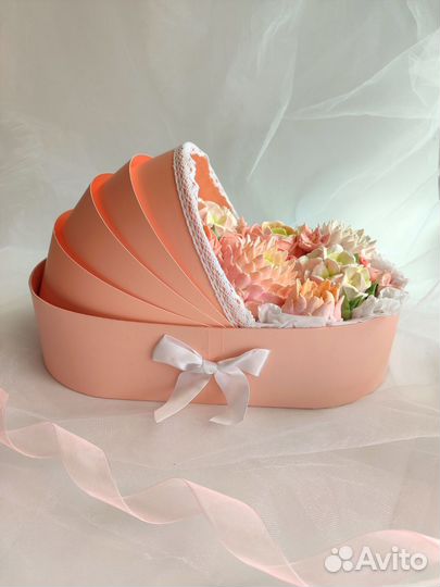 Зефирные цветы на выписку из роддома