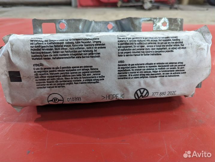 Подушка безопасности пассажира Volkswagen Pointer