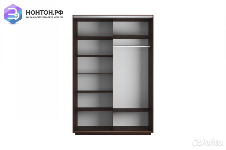 Шкаф-купе 2-х дверный Нонтон фото №1017 / венге