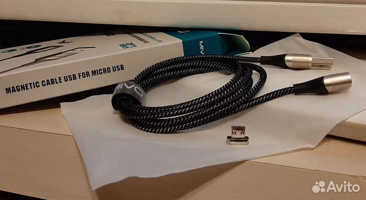 Магнитный кабель USB mivo