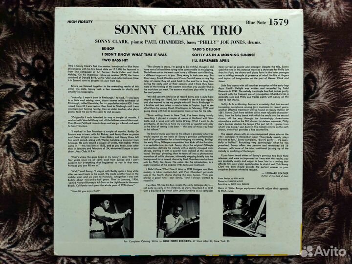 Sonny Clark Trio – Japan 1983 Mono Premium King