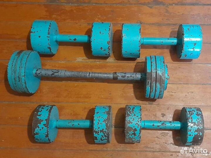 Две пары гантелей