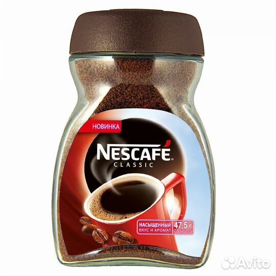 Растворимый кофе nescafe classic 47,5г