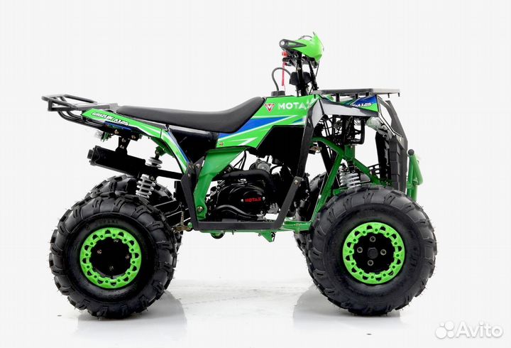 Квадроцикл 125 кубов motax grizlik A125 зеленый