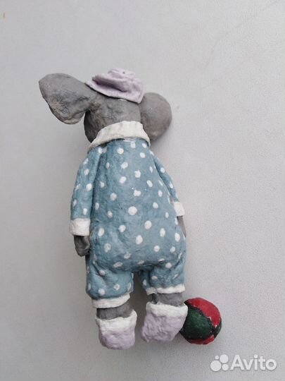 Ватная игрушка слоник