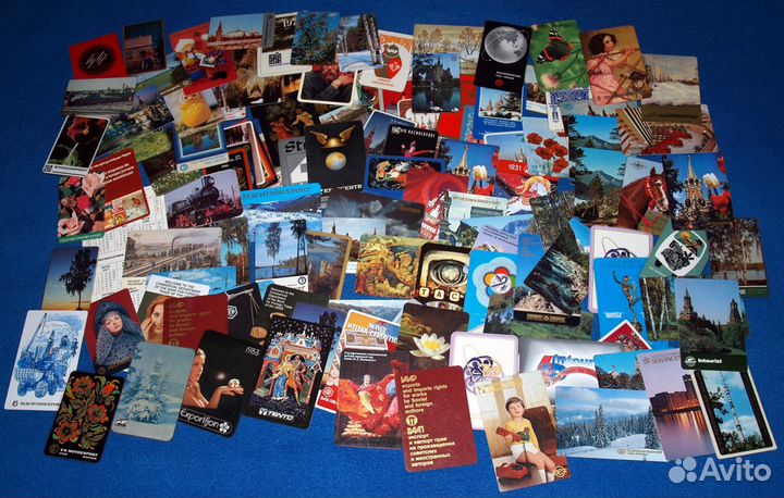 Календарики СССР внешторг пластиковые