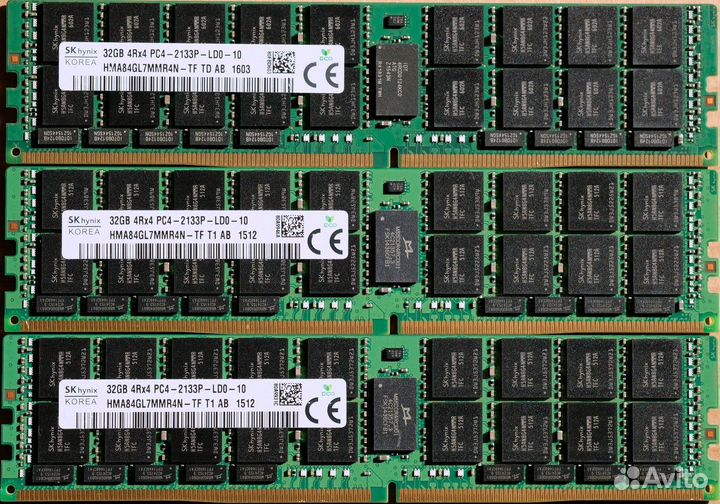 32GB DDR4 ECC REG PC4-2133P-L lrdimm Hynix