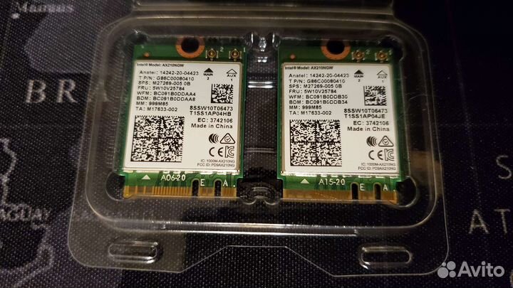 WiFi модули Intel 8265NGW / ax200ngw / ax210ngw