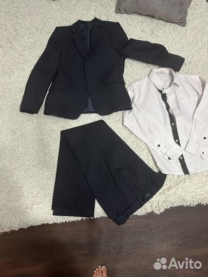 Школьный костюм для мальчика 128 синий